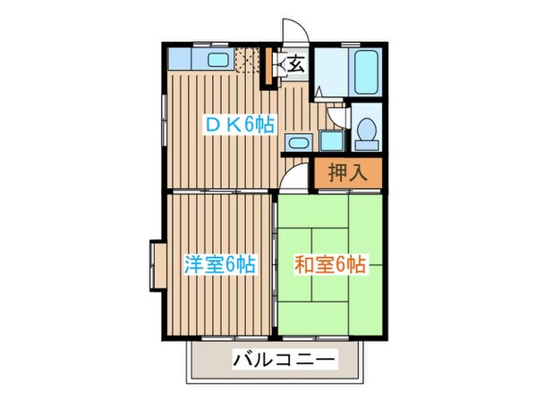 ゼフィローソあけの平の物件間取画像